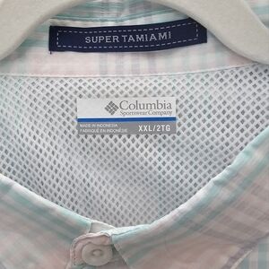 Columbia Men's Pastel Plaid Shirt